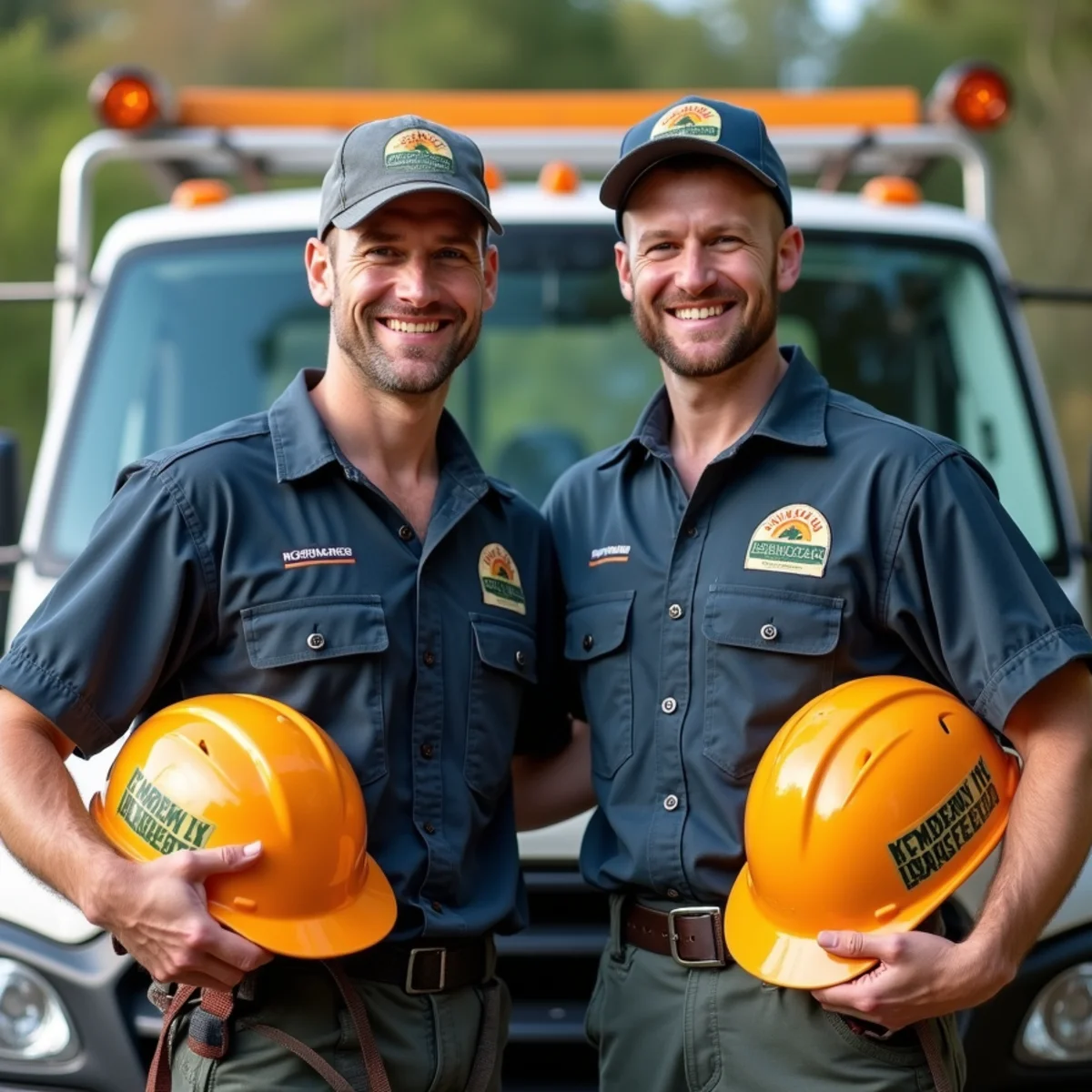 Joe and Tyler, owners and arborists of Joe's Tree Care in Salisbury NC