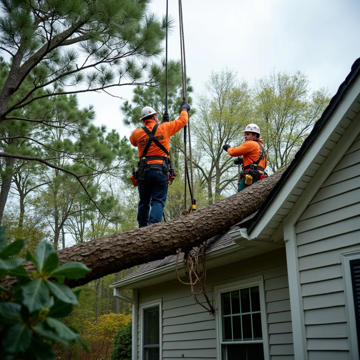 What to Do When a Tree Falls on Your House in Salisbury, NC - Joe's Tree Care Guide