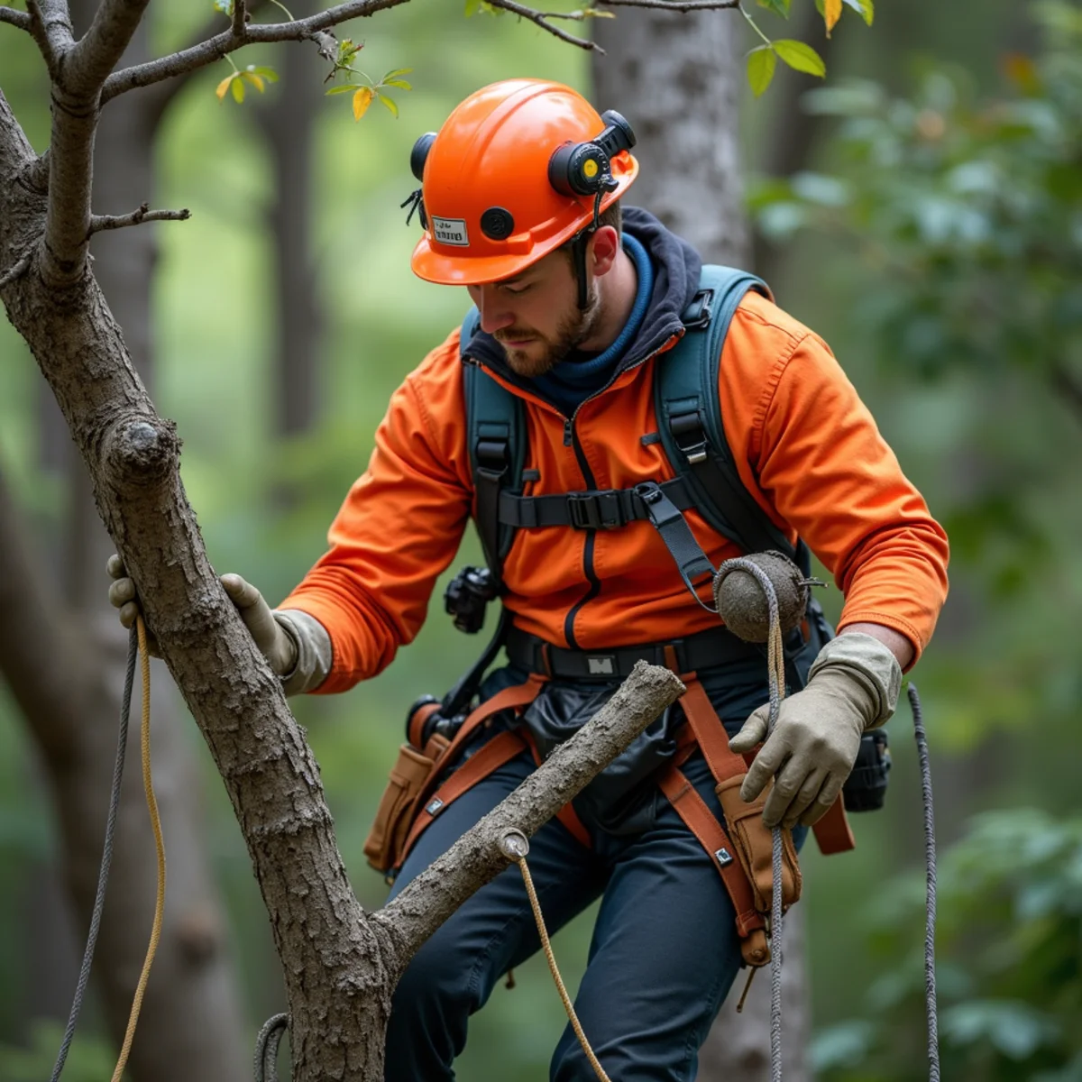 Joe's Tree Care crew executing professional tree service in Salisbury NC