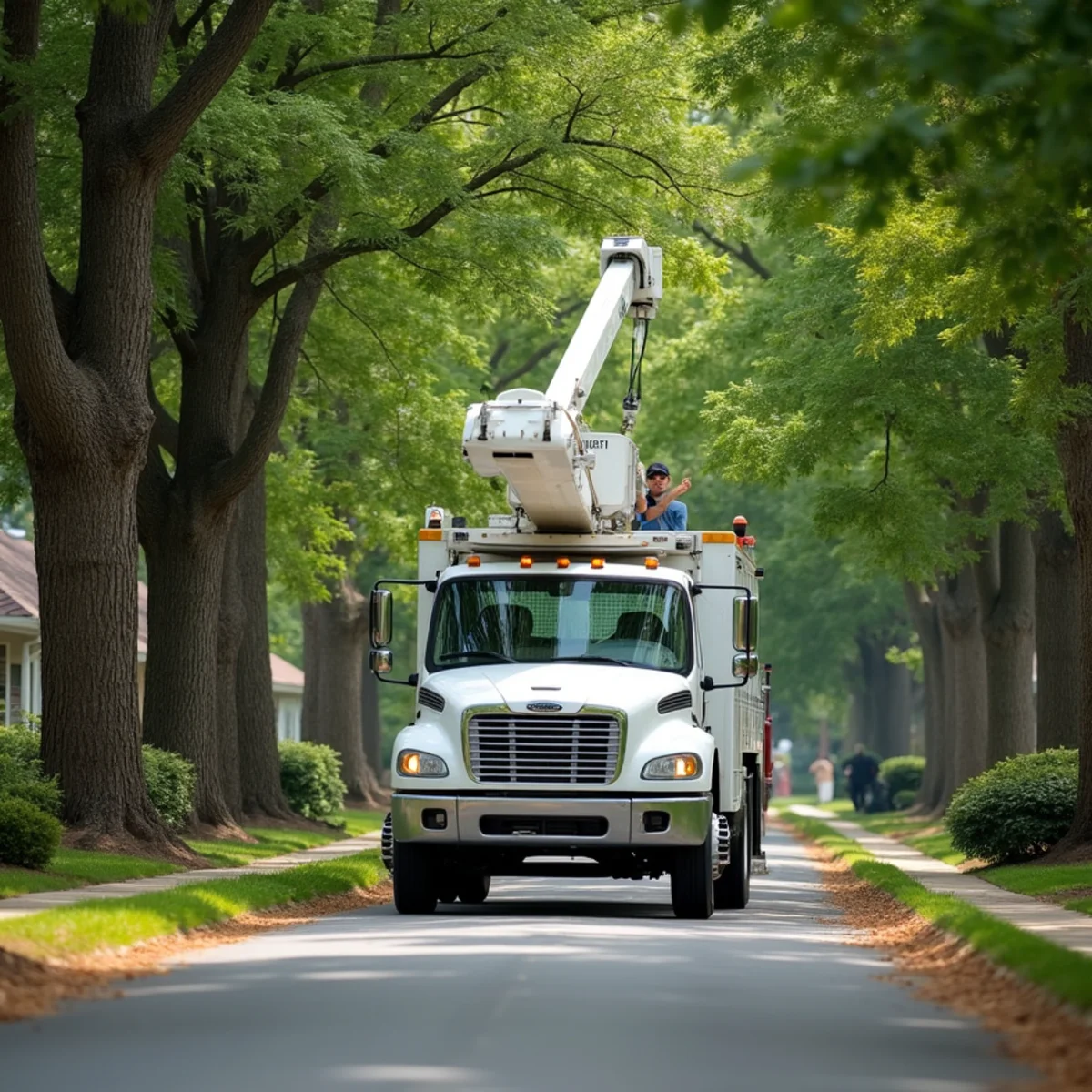 Joe's Tree Care service truck and arborist crew in Catawba County, NC