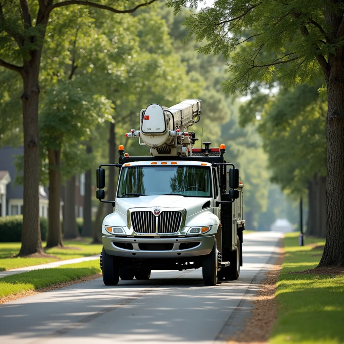 Joe's Tree Care service truck and arborist crew in Midway, NC