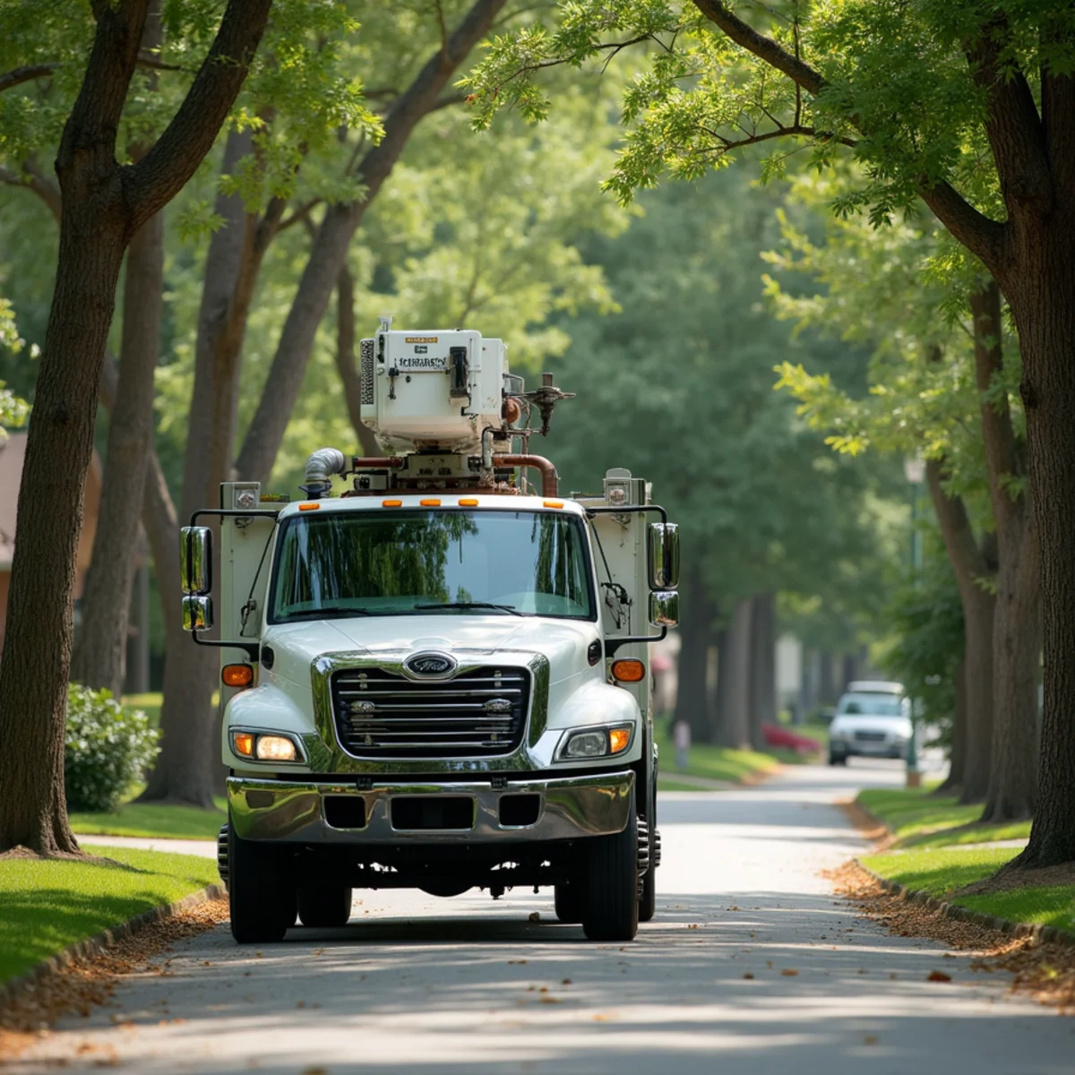 Joe's Tree Care service truck and arborist crew in Statesville, NC